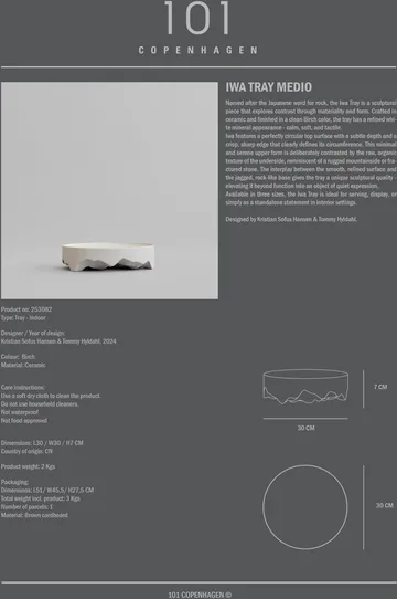 Iwa dekorasjonsbrett - Birch, Ø30 - 101 Copenhagen