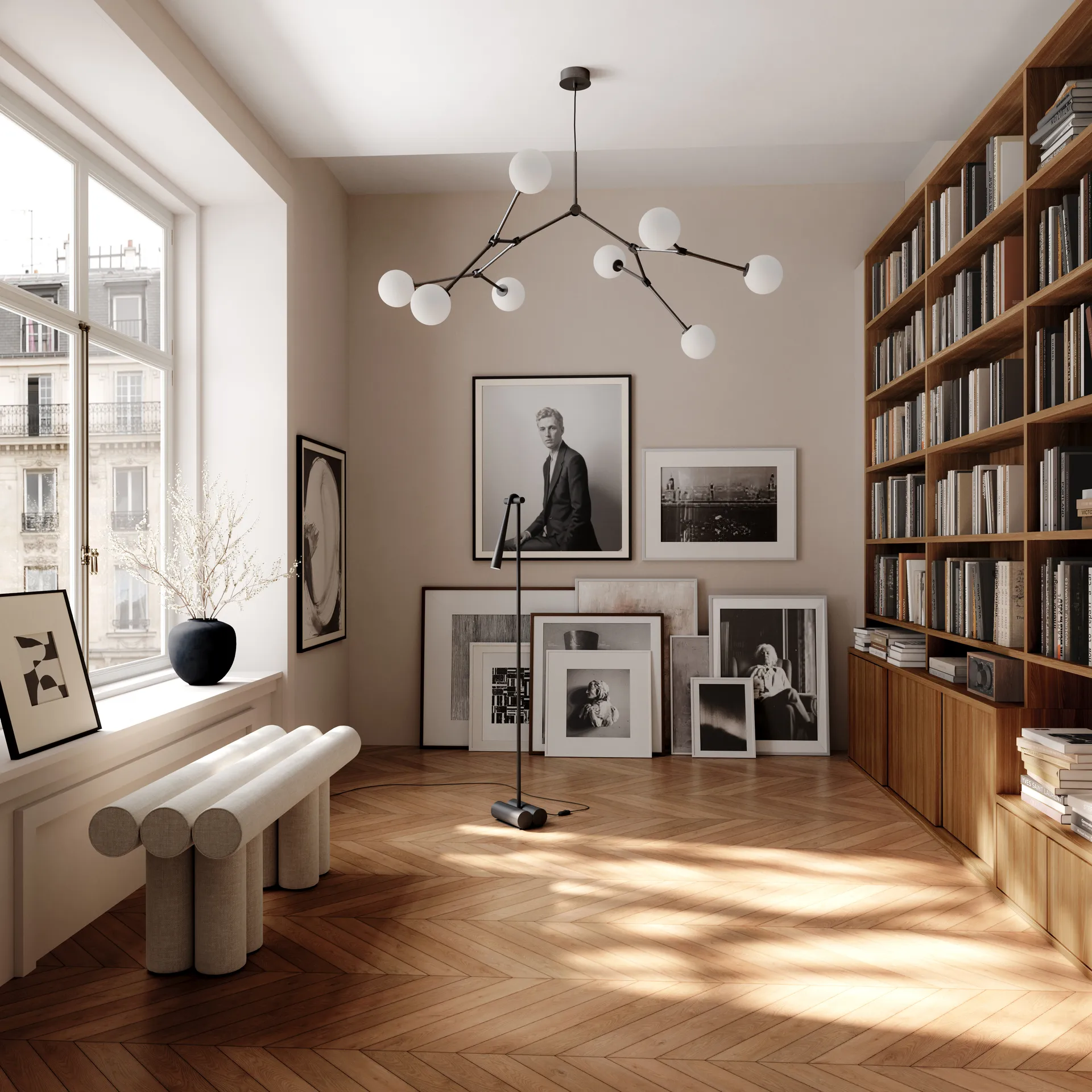 Snake gulvlampe, Burned Black 101 Copenhagen