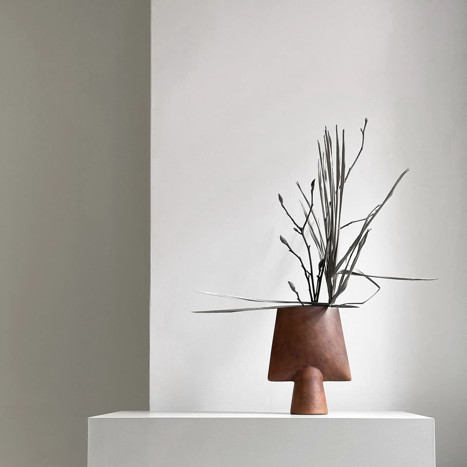 Sphere Kvadratisk Vase mini, Terracotta 101 Copenhagen