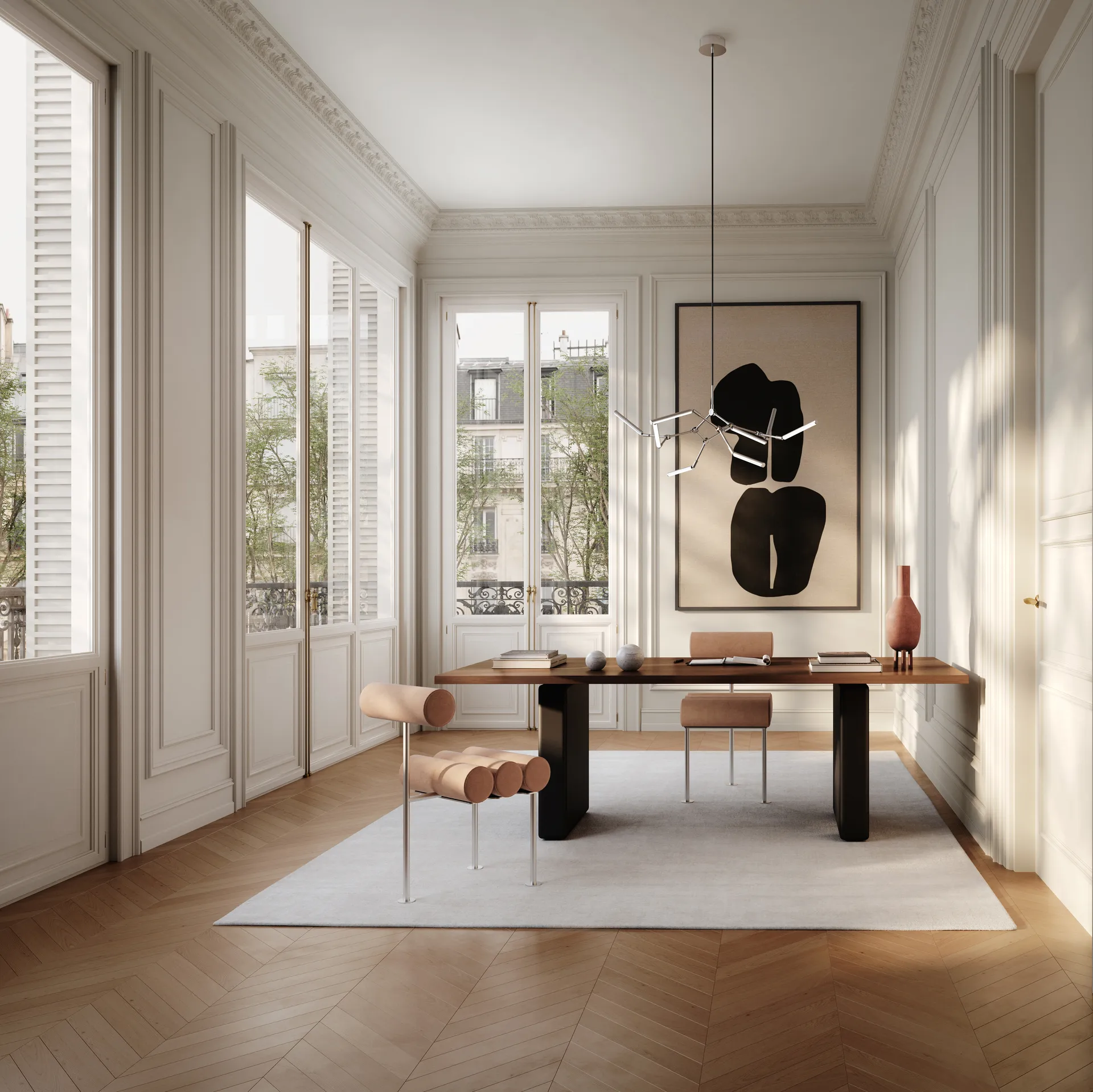 Stick chandelier takkrone mini, Chrome 101 Copenhagen