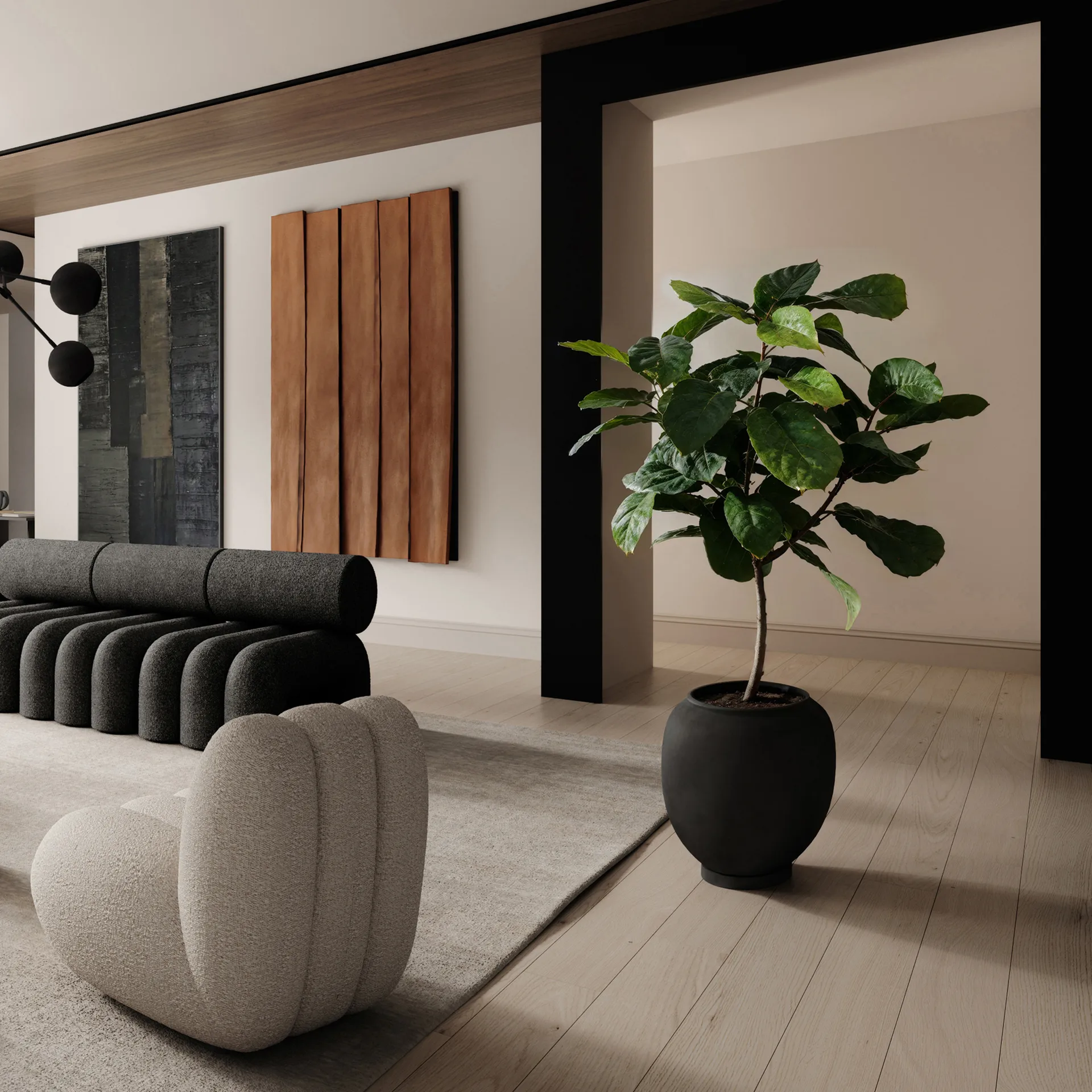 Sunao vase big 55 cm, Black 101 Copenhagen