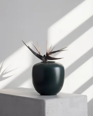 Sunao vase medio 30 cm - Mørkegrønn - 101 Copenhagen