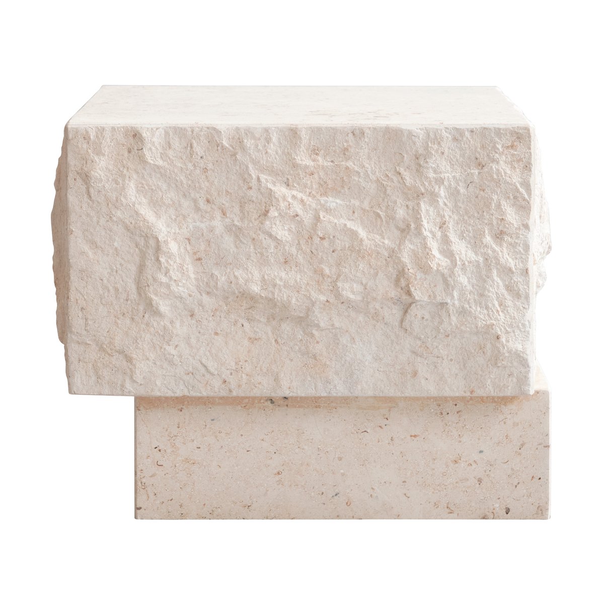 101 Copenhagen Temple sidebord low 42x40 cm Chrome-limestone