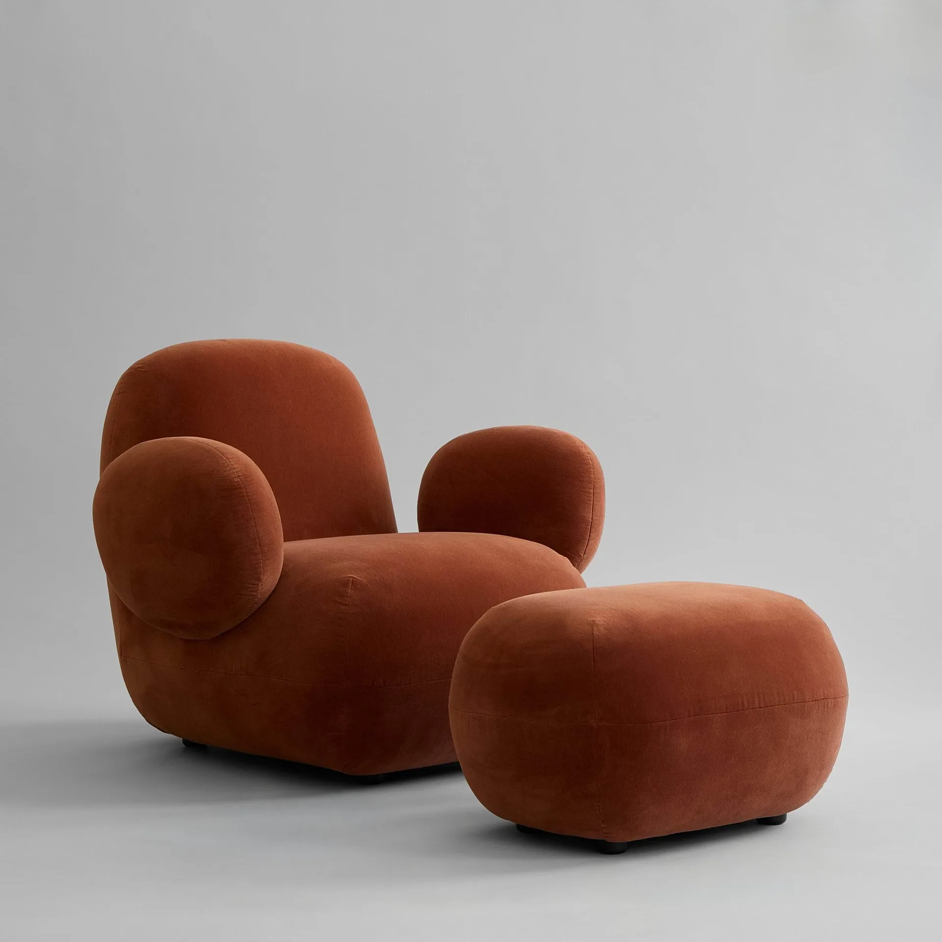 Toe Chair Flat lenestol 92x75 cm, Rust 101 Copenhagen