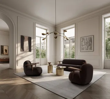 Toe chair lenestol med armlener - Classic brown oak-mørk brun - 101 Copenhagen