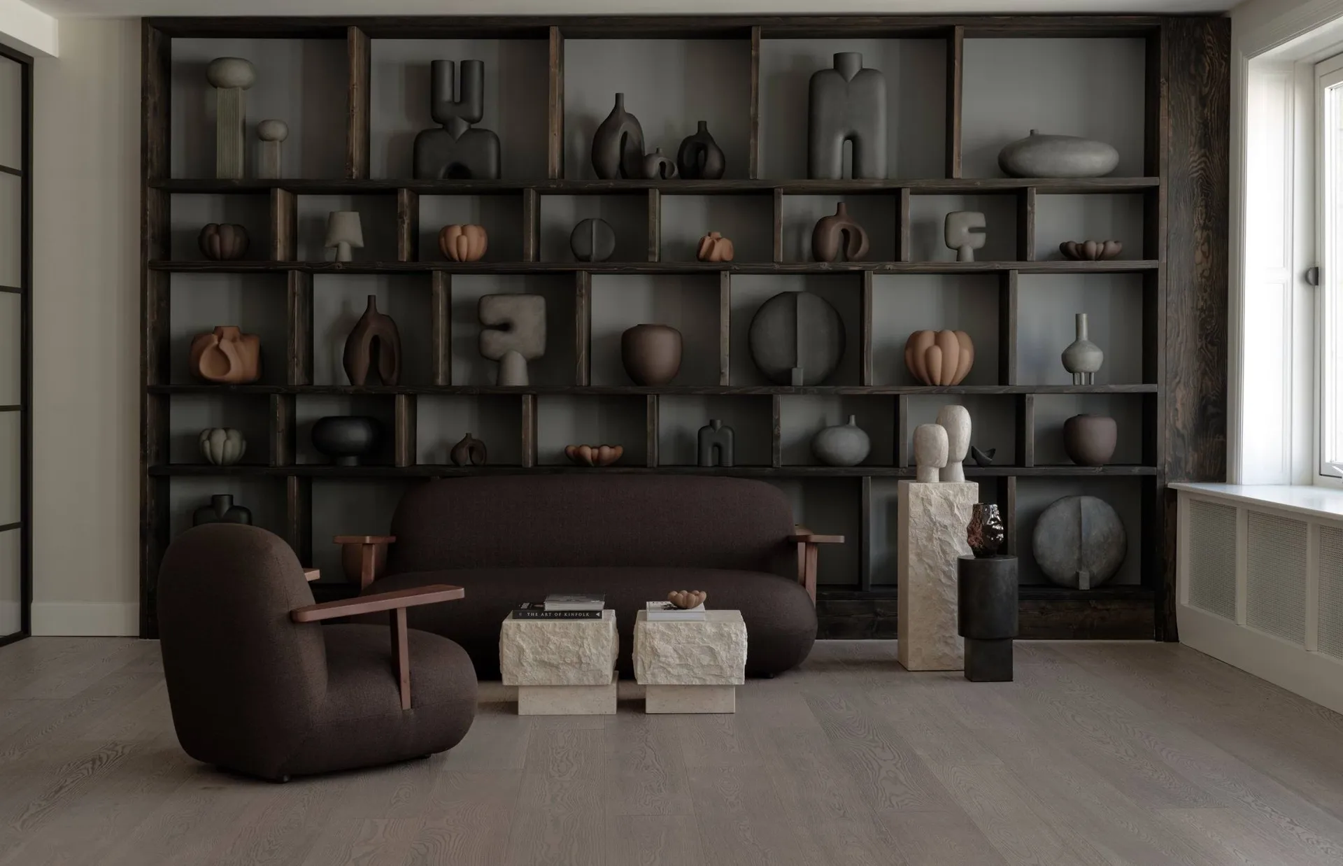 Toe chair lenestol med armlener, Classic brown oak-mørk brun 101 Copenhagen
