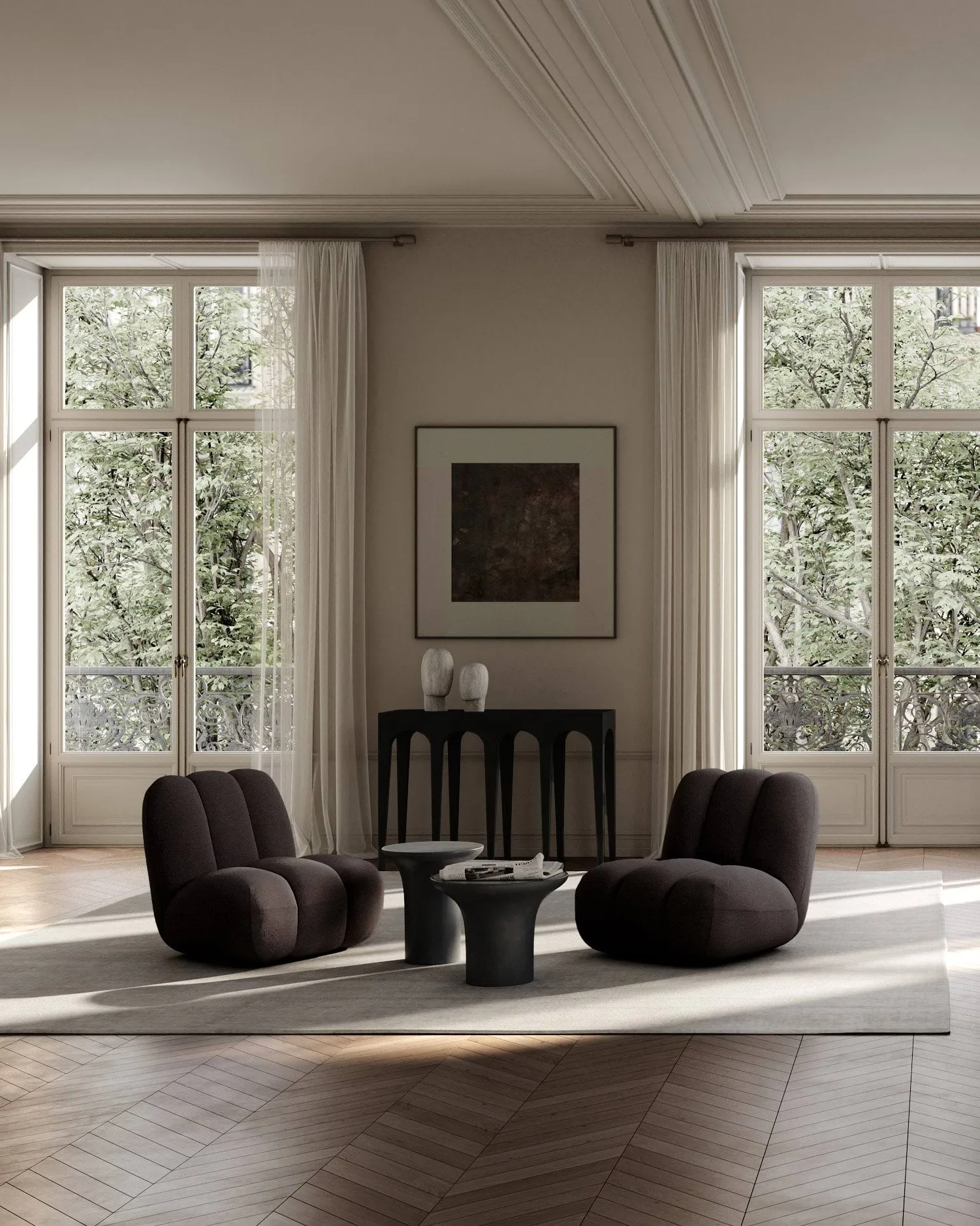 Toe loungefåtølj, Dark brown 101 Copenhagen