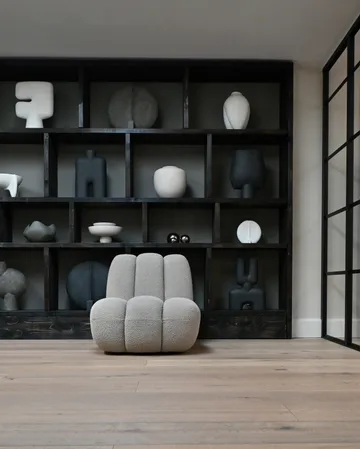 Toe loungestol bouclé - Smoked sand - 101 Copenhagen