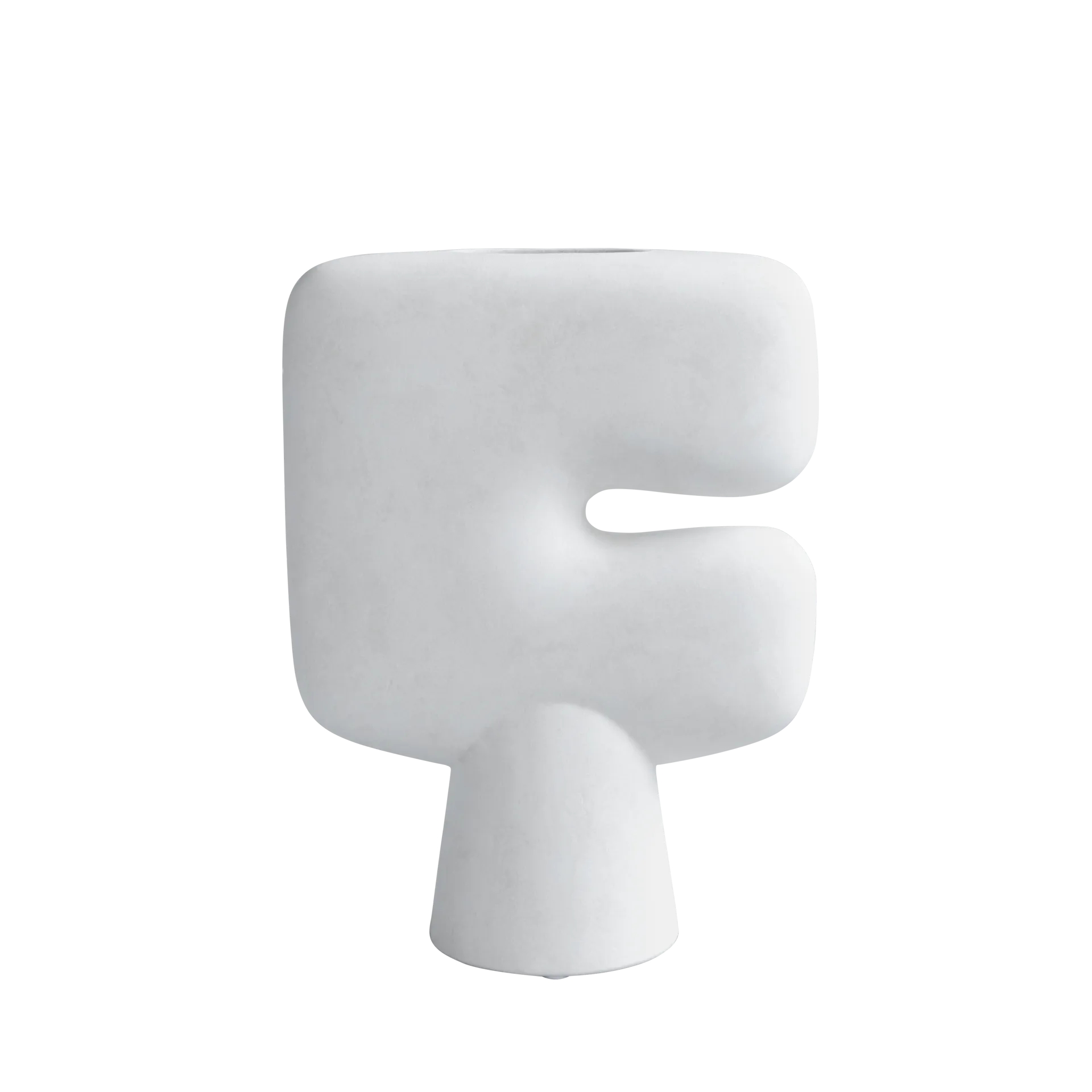 Tribal Vase Big 45 cm, Bone white 101 Copenhagen