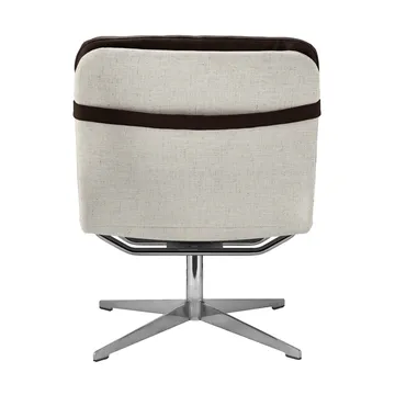 Loholm lenestol med svingfunksjon - Mørkebrunt lær-Bern Beige 0341 - 1898