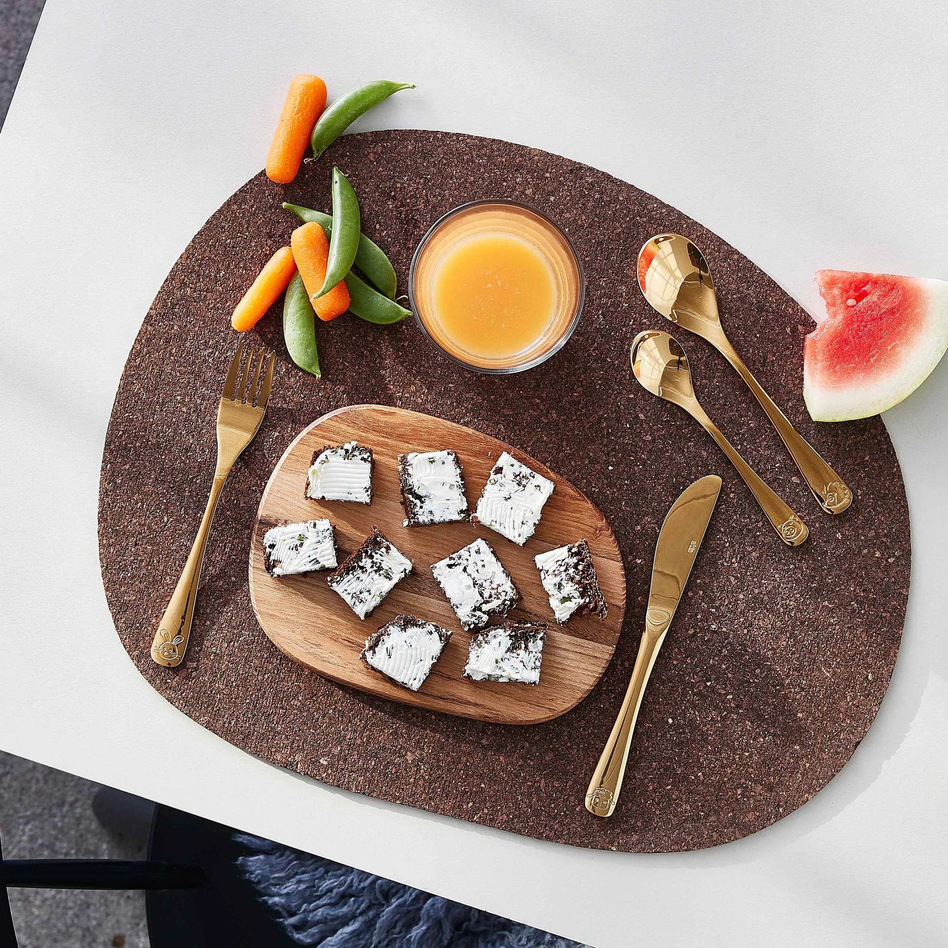 Aida barnebestikk 4 deler, Gold Aida