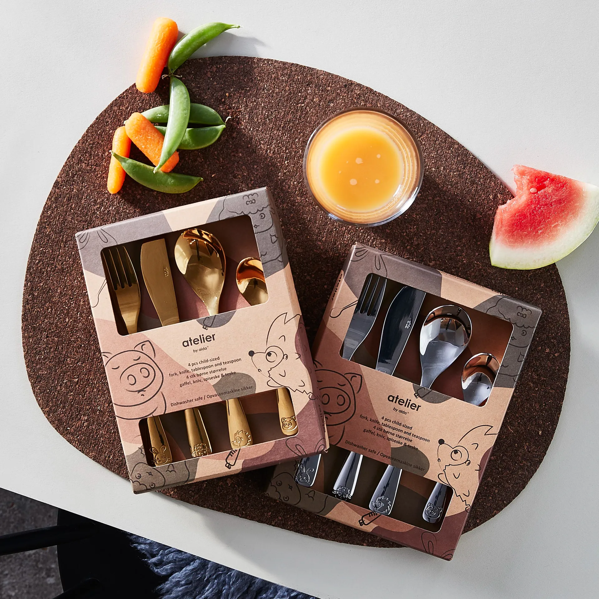 Aida barnebestikk 4 deler, Gold Aida