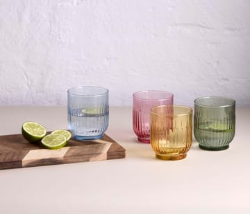 Aida drikkeglass 33 cl 4-pk - Amber, rød, lyseblå, grønn - Aida