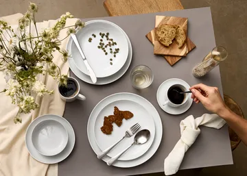 Atelier assiett Ø18 cm 4-pk - Superhvit - Aida