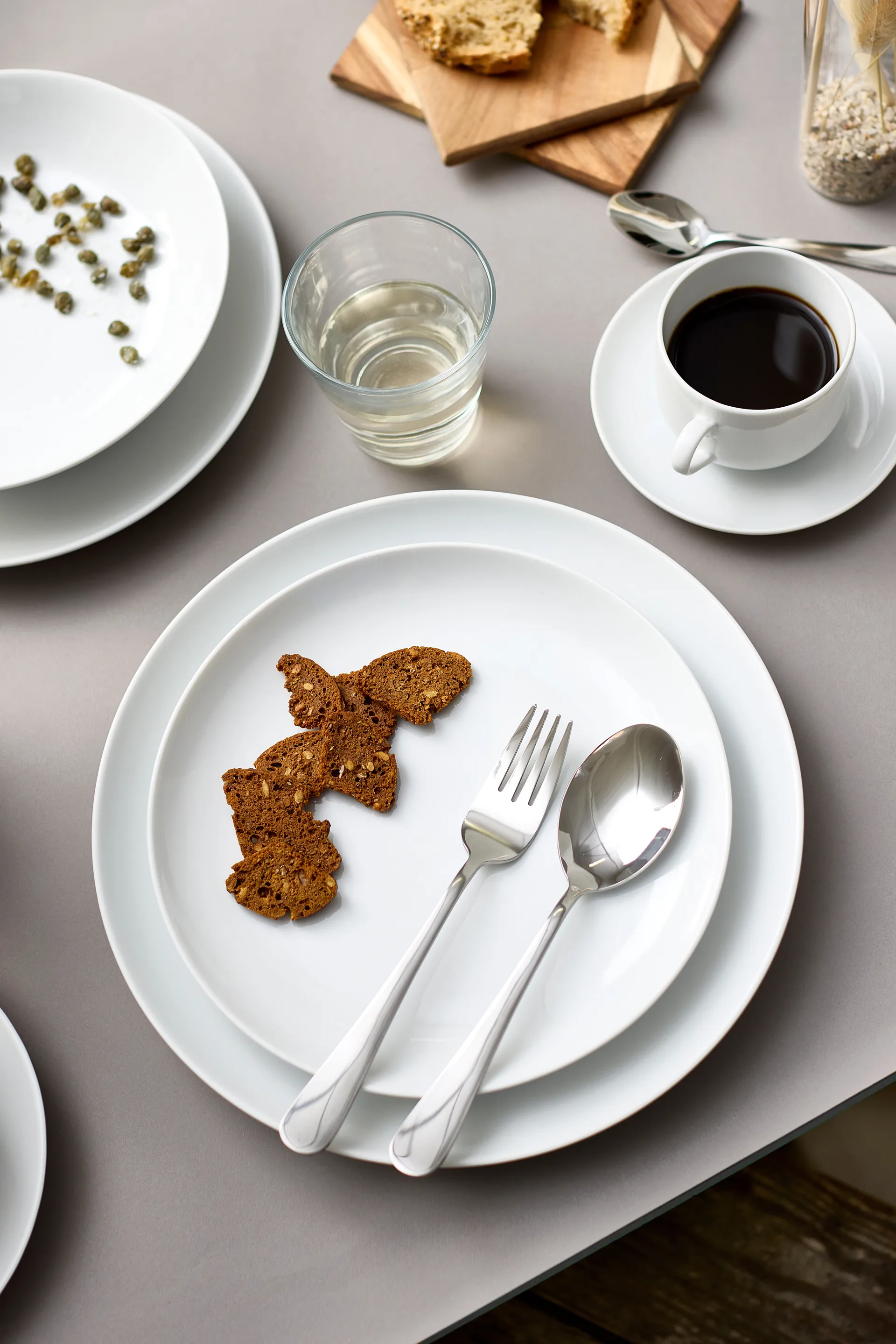 Atelier tallerken Ø25 cm 4-pakn., Superhvit Aida