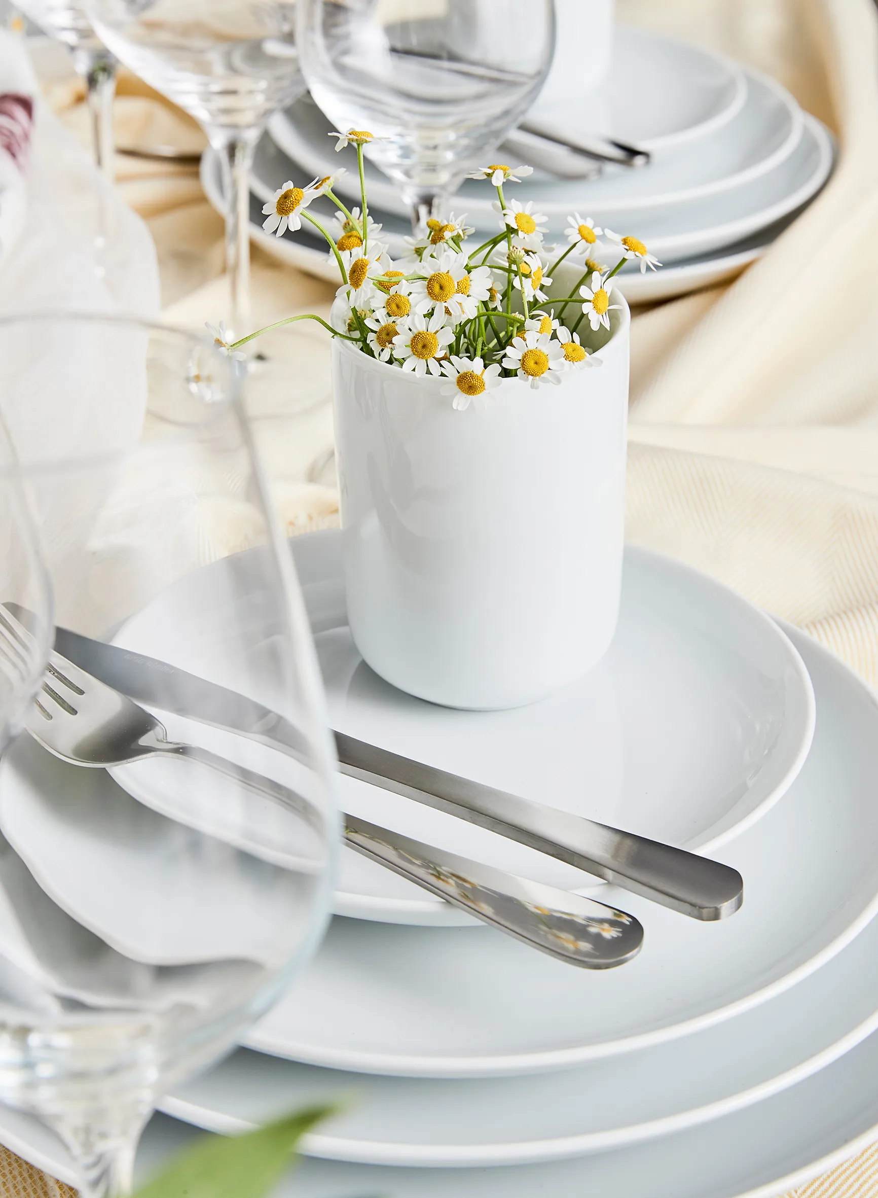 Atelier tallerken Ø25 cm 4-pakn., Superhvit Aida