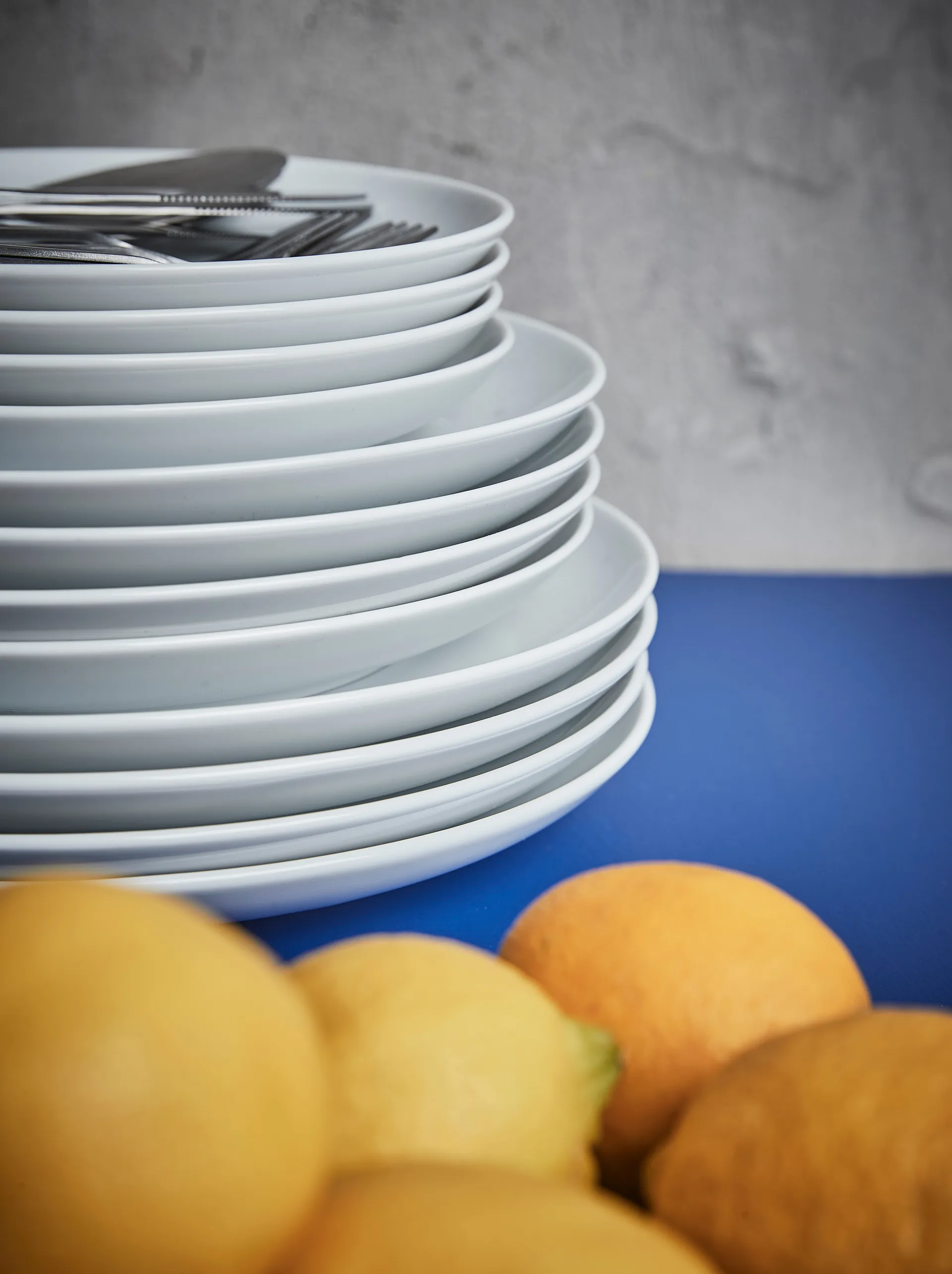 Atelier tallerken Ø25 cm 4-pakn., Superhvit Aida