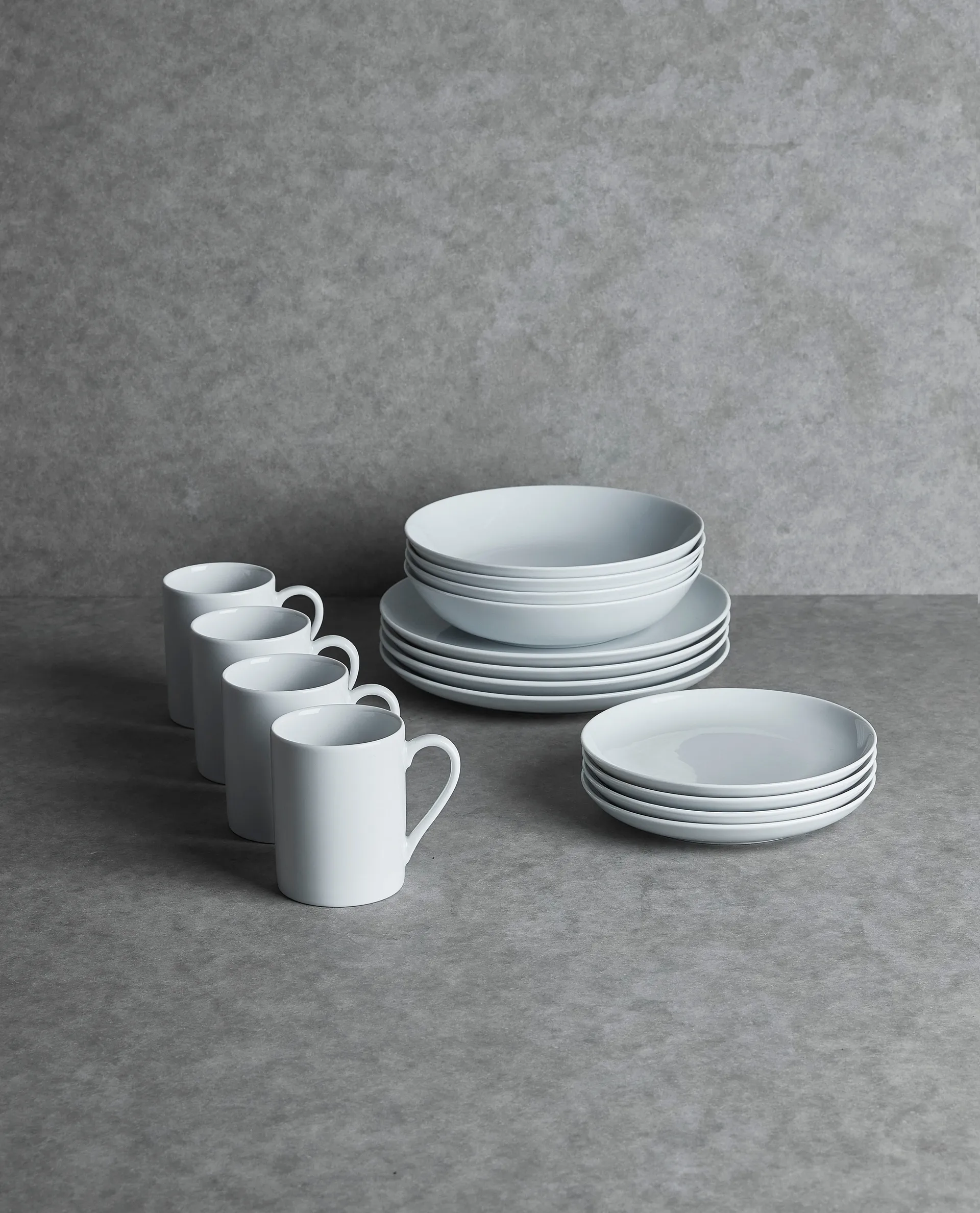 Atelier tallerken Ø25 cm 4-pakn., Superhvit Aida