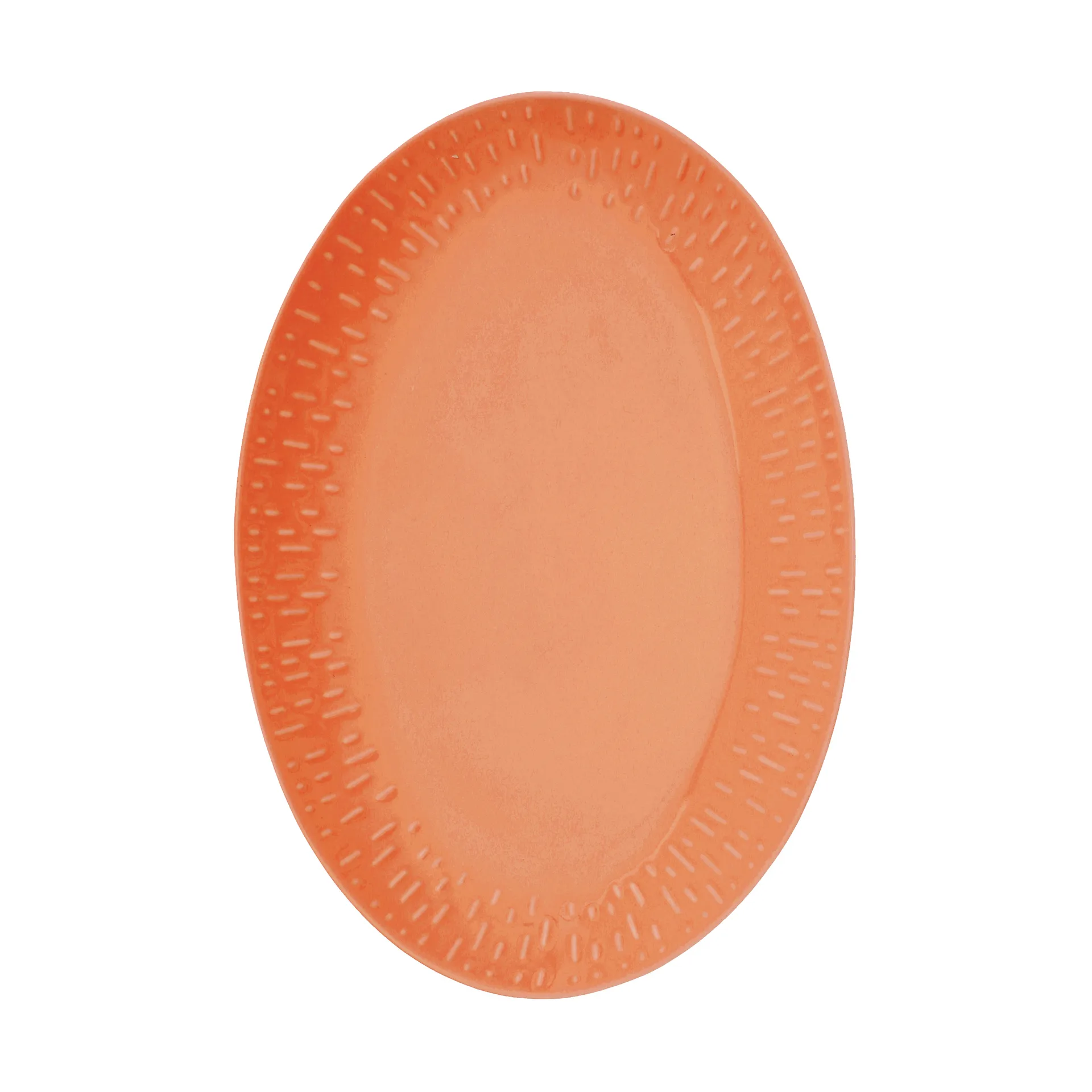 Confetti ovalt fat, Apricot, 25,5x36 cm Aida