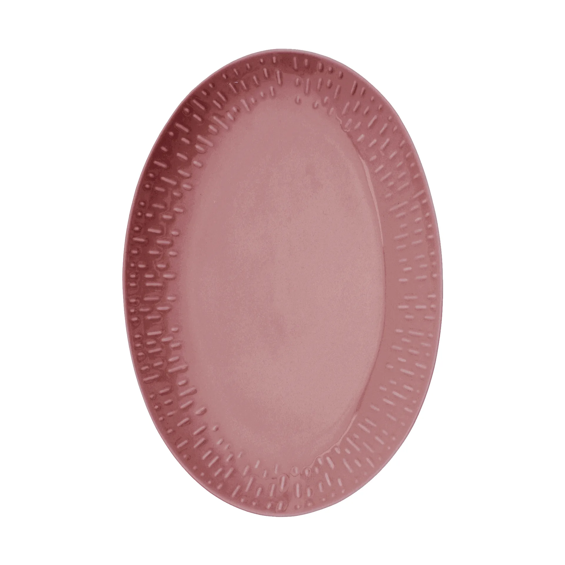 Confetti ovalt fat, Bordeaux, 25,5×36 cm Aida