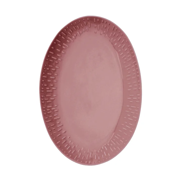 Confetti ovalt fat - Bordeaux, 25,5×36 cm - Aida