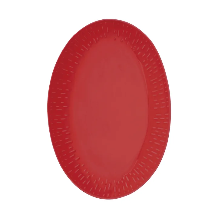 Confetti ovalt fat - Chili, 25,5×36 cm - Aida
