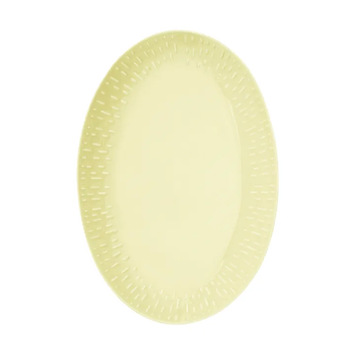 Confetti ovalt fat - Lemon, 25,5×36 cm - Aida