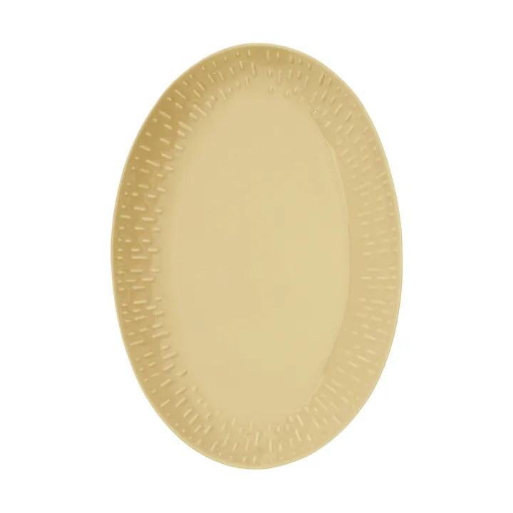 Confetti ovalt fat - Mustard, 25,5×36 cm - Aida