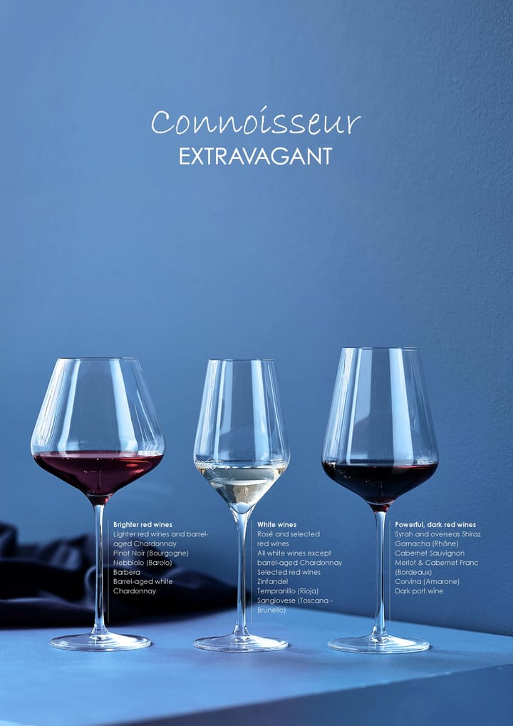 Connoisseur Extravagant hvitvinsglass 40,5 cl 4-pakning, Clear Aida