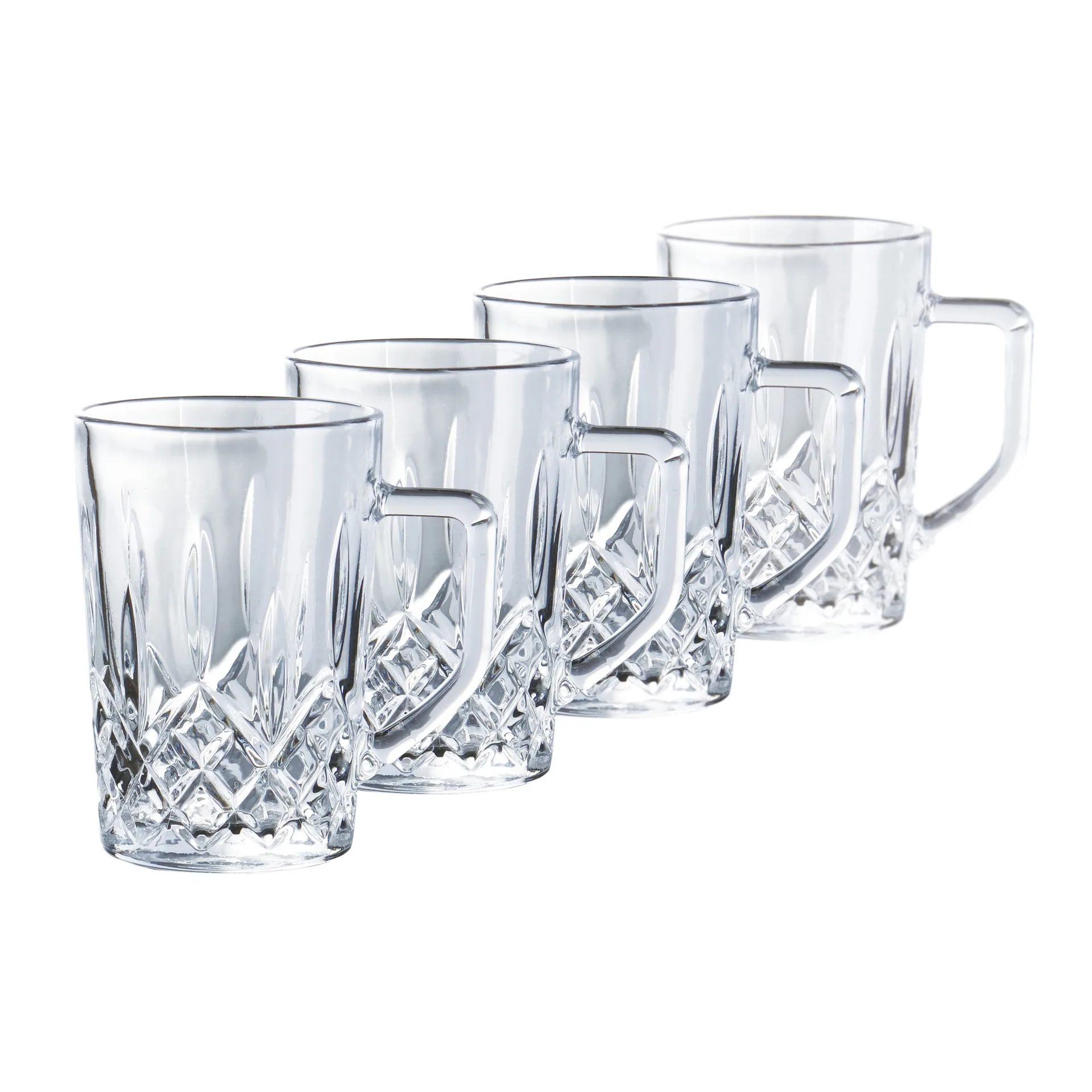 Harvey kaffeglass med hank 27,5 cl 4-stk., Klar Aida