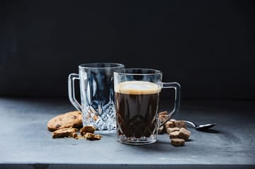 Harvey kaffeglass med hank 27,5 cl 4-stk. - Klar - Aida