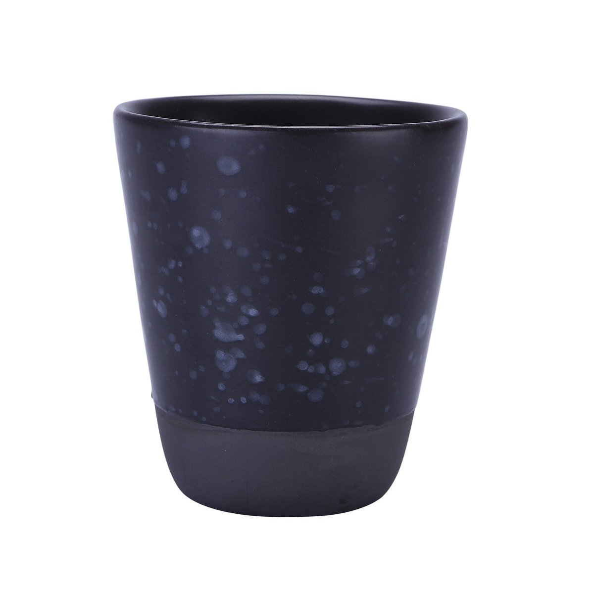 Aida Krus med doble vegger 25 cl sort med prikker