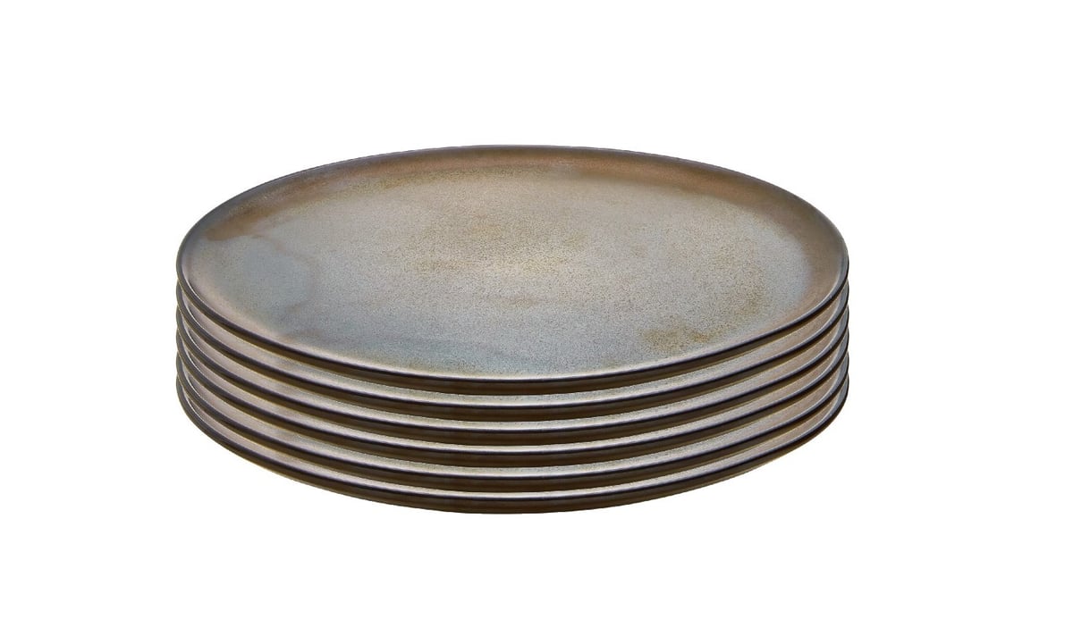 Aida Raw frokosttallerken Ø23 cm 6-pakning Brown