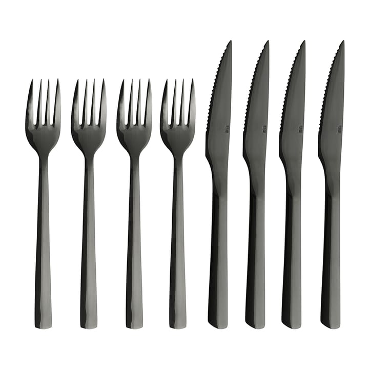 Raw grillbestikk 8 deler - Sort - Aida