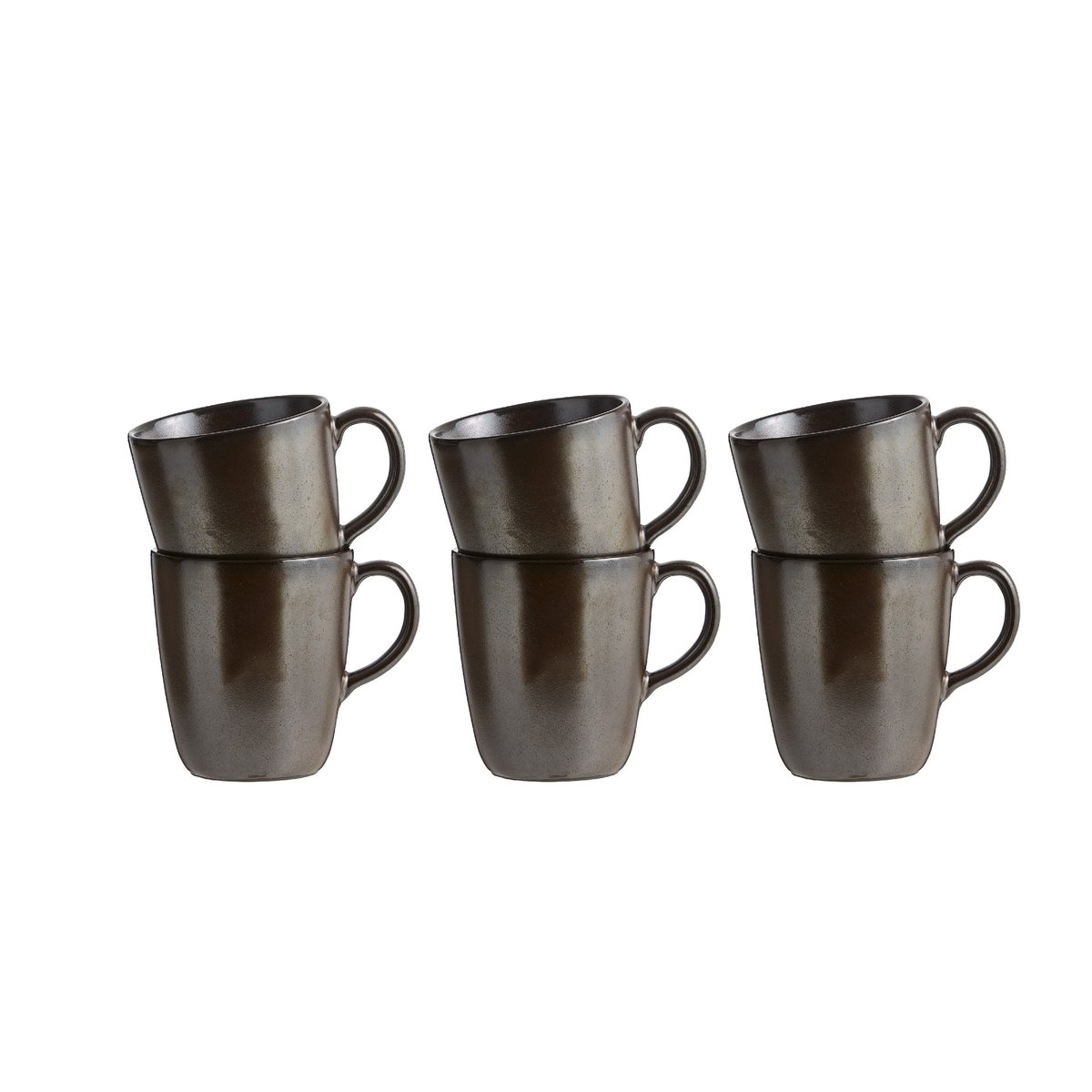 RAW Kopp med hank 6 stk. Metallic Brown