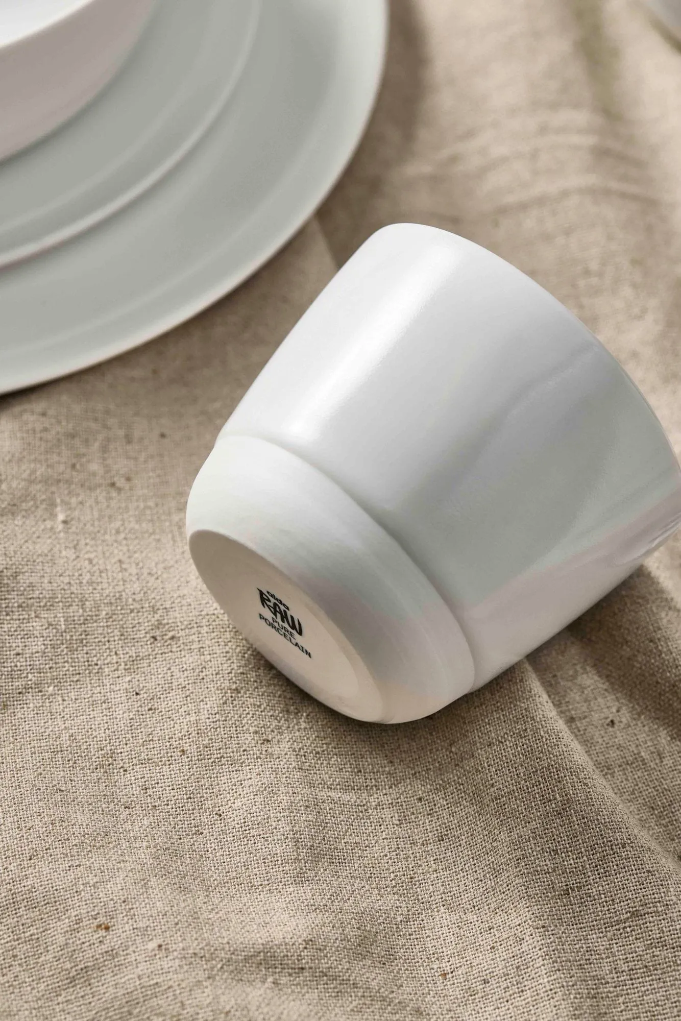 Raw kopp, Pure Porcelain, uten håndtak Aida