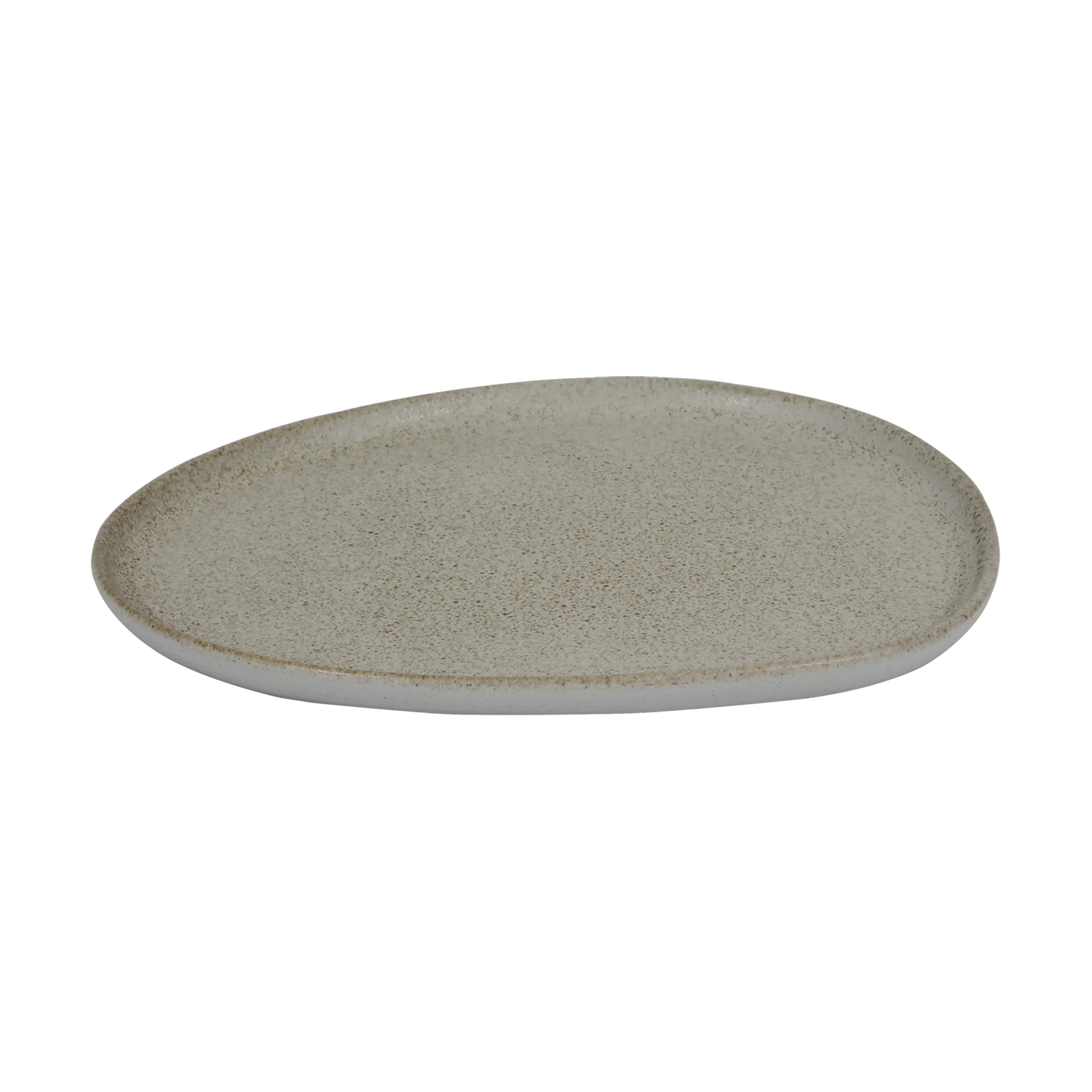Raw Organic lunsjtallerken 24 x 21 cm, Sandy beige Aida