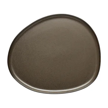 Raw Organic tallerken 29 x 25 cm - Metallic Brown - Aida