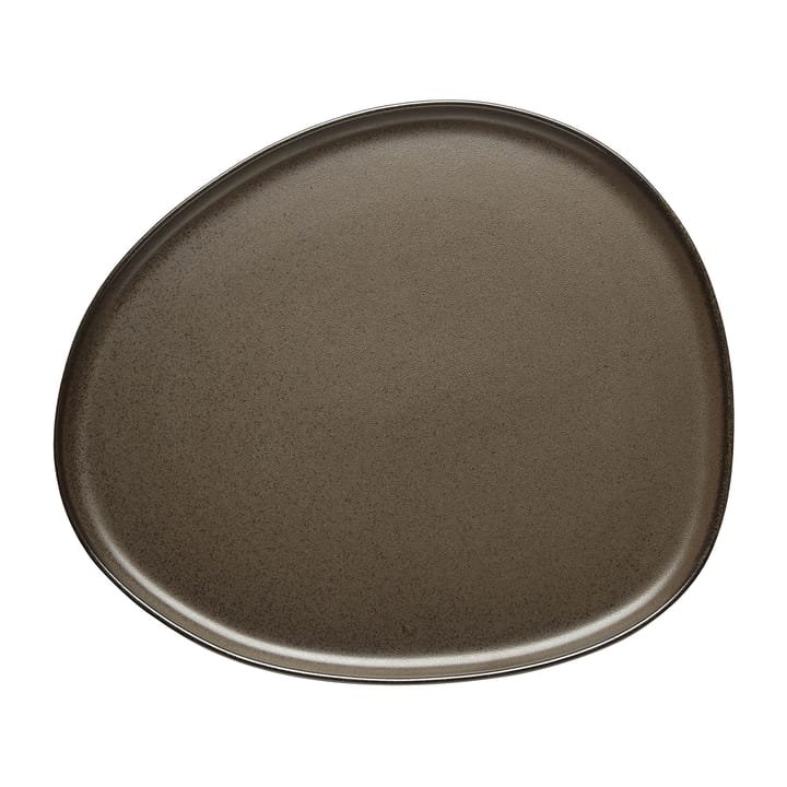 Raw Organic tallerken 29 x 25 cm - Metallic Brown - Aida