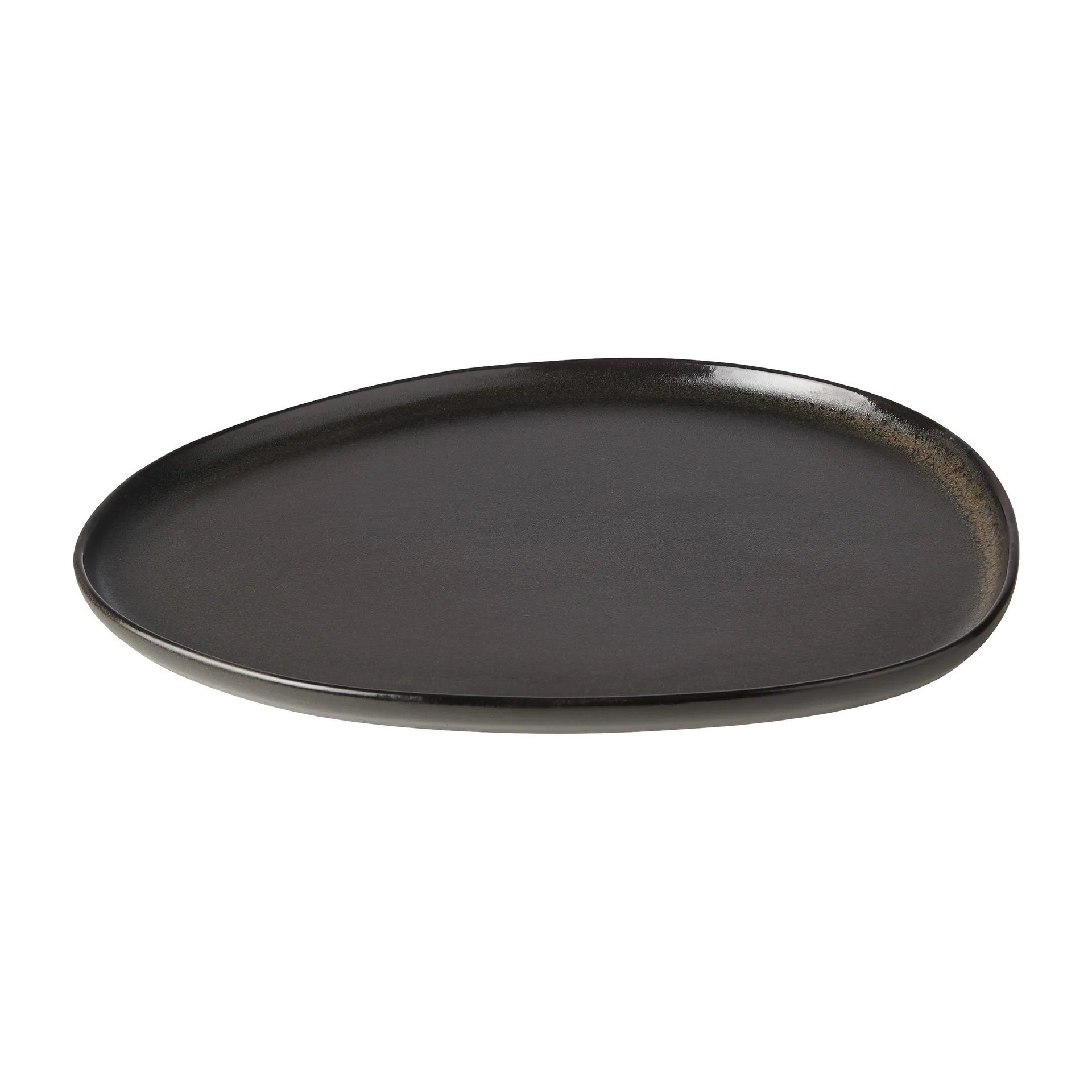 Raw Organic tallerken 29 x 25 cm, Titanium Black Aida