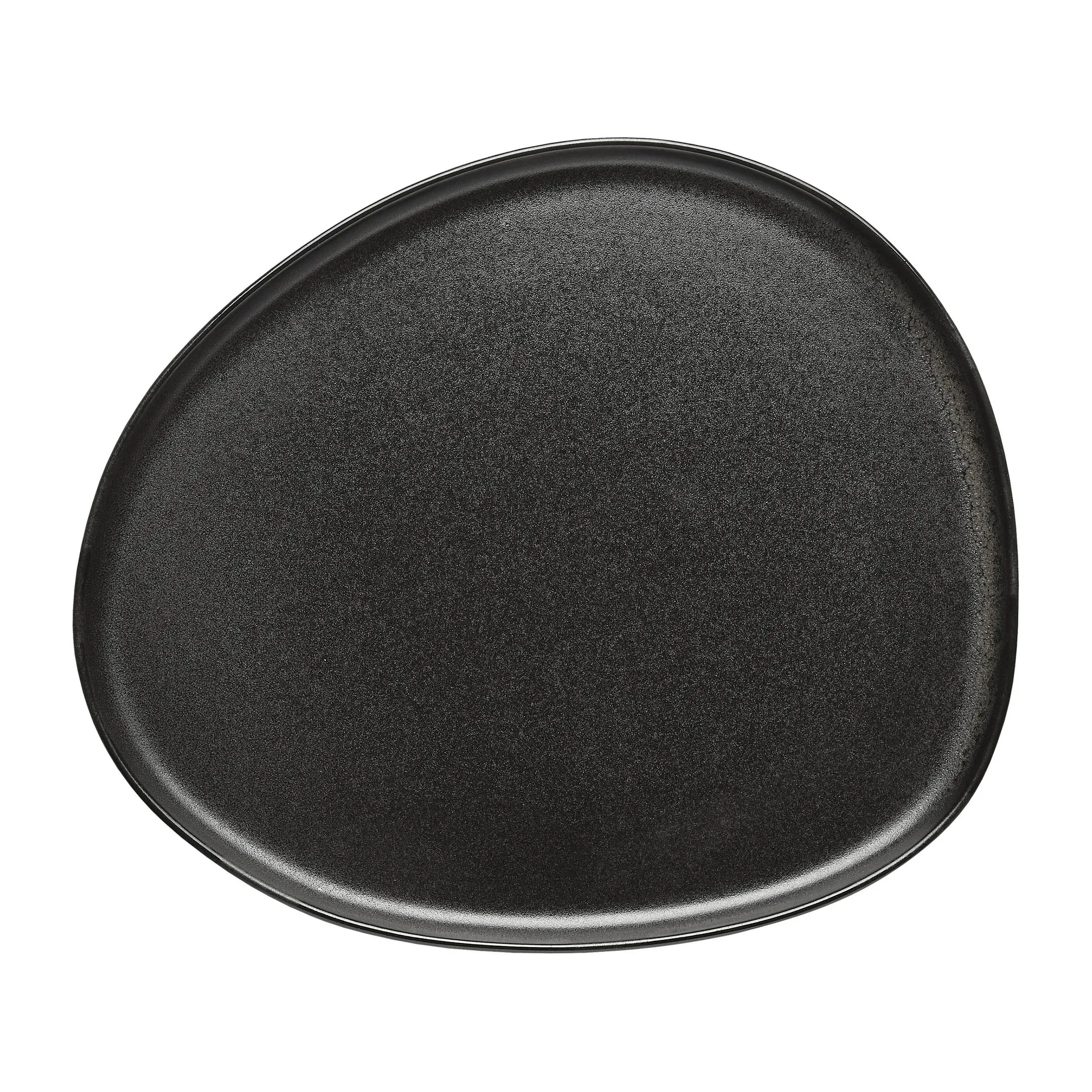 Raw Organic tallerken 29 x 25 cm, Titanium Black Aida