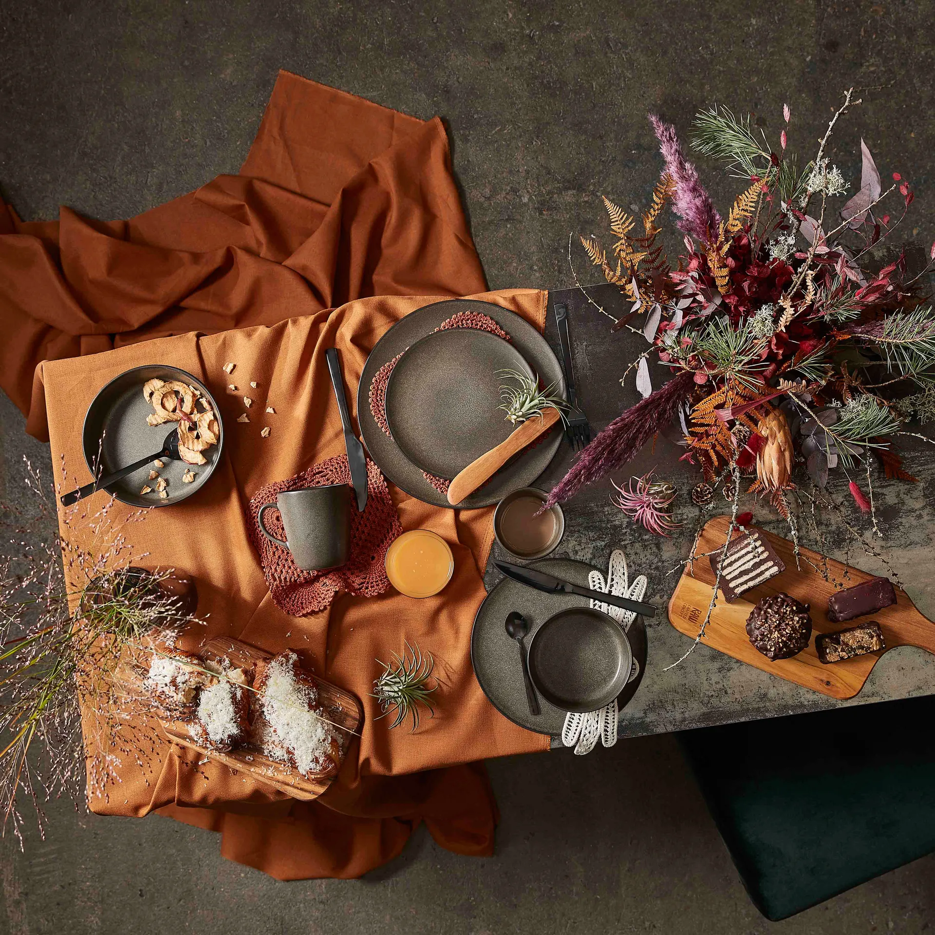 Raw skål Ø13,5 cm, Forest brown Aida