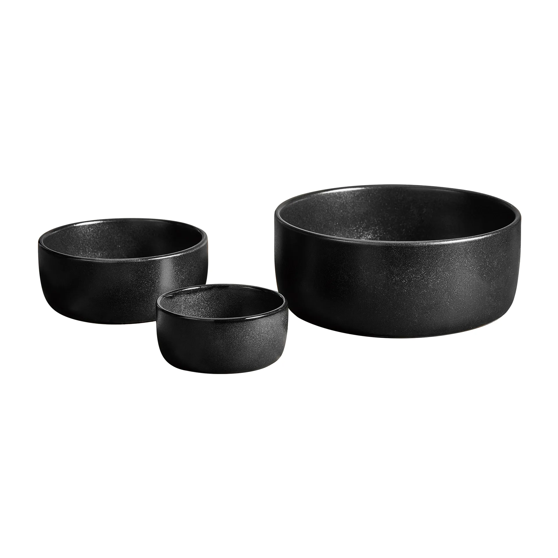 Raw skål 3 deler, Titanium Black Aida