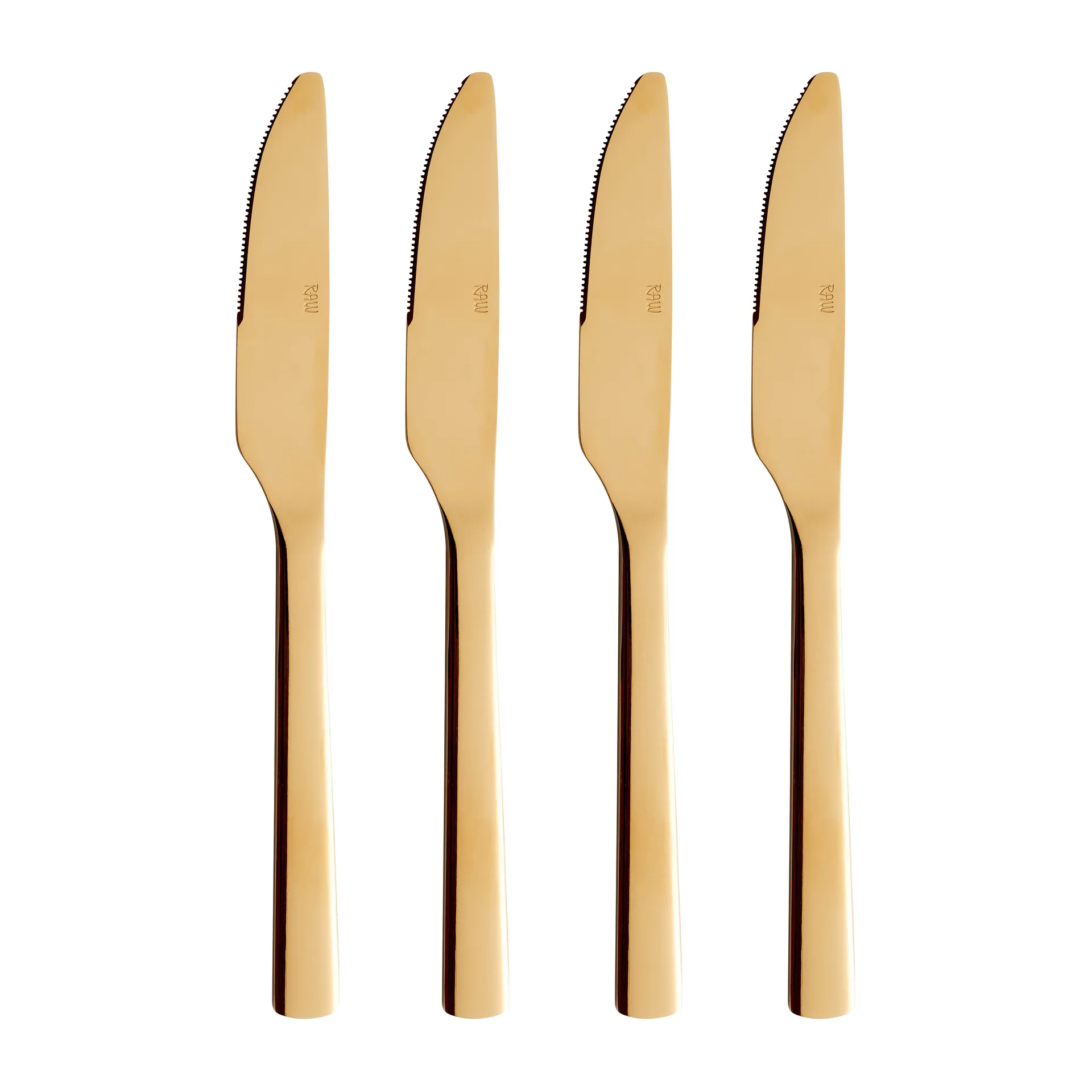 Raw spisekniv 4-pakning, Gull Aida