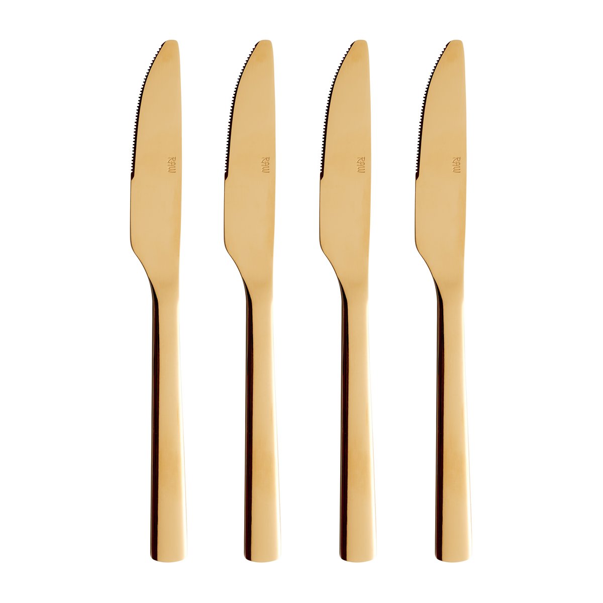 Aida Raw spisekniv 4-pakning Gull