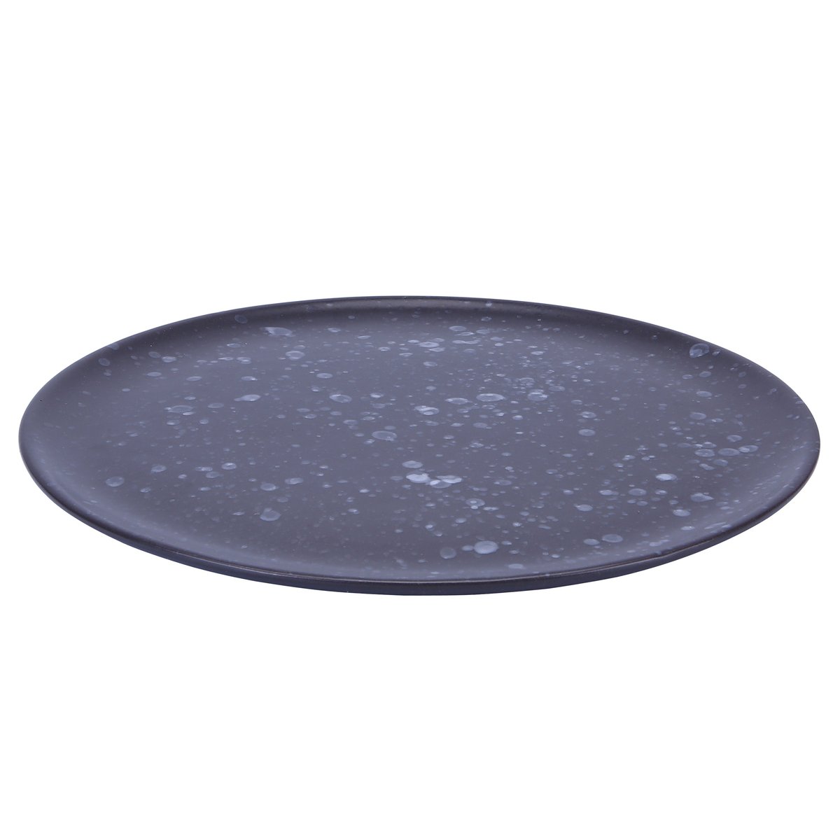 Aida Raw tallerken Ø28 cm sort med prikker