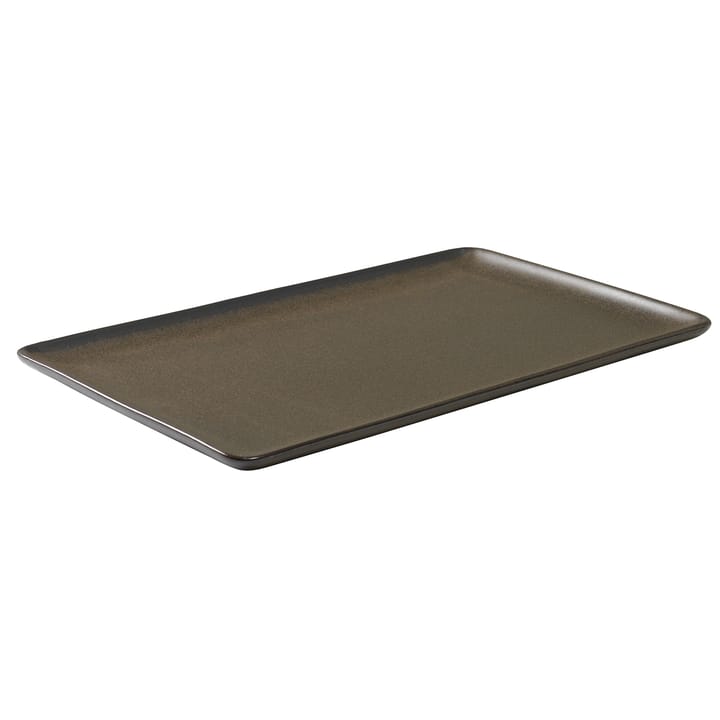 Raw tallerken 31,5x20 cm - Metallic brown - Aida