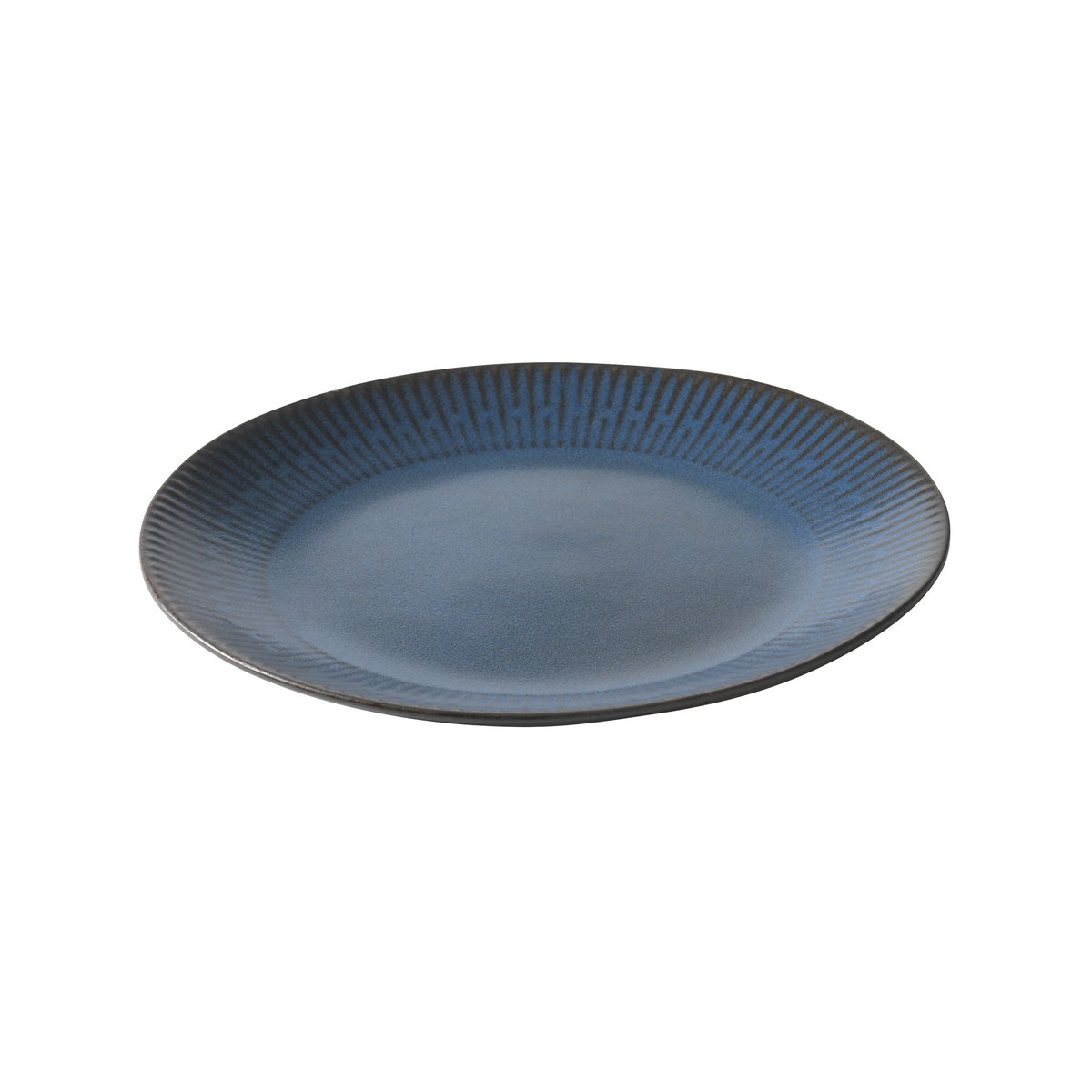 Aida Relief tallerken 22 cm Blå