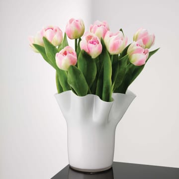 Tulip vase 20 cm - Hvit - Aida