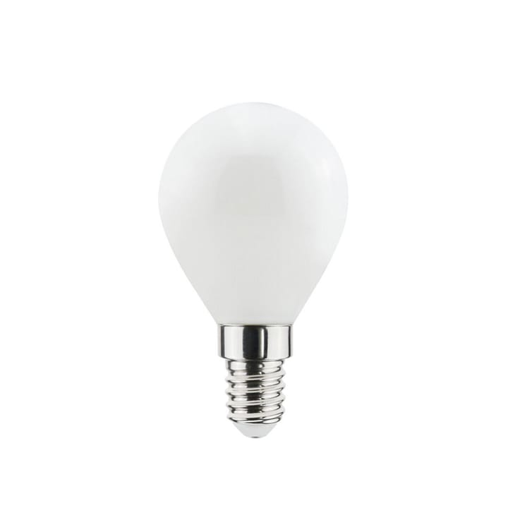 Airam Filament LED dim to warm-Globe E14 lyspære, opal, P45 Airam